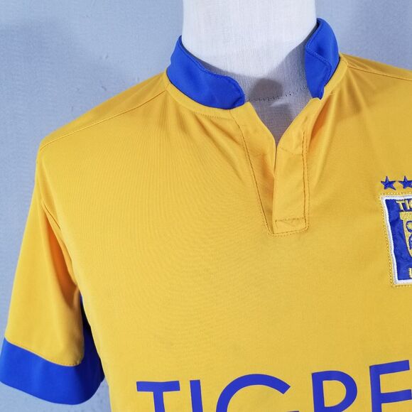 Gool Tigres UANL Mexico soccer jersey men's small yellow Dri-Fit flawed - Picture 5 of 13